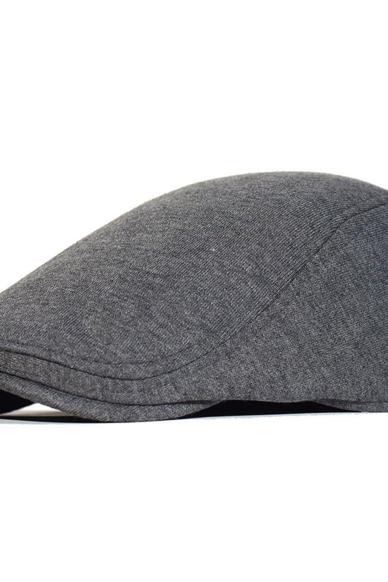 Stilfuld Ensfarvet Bomuld Flat Cap