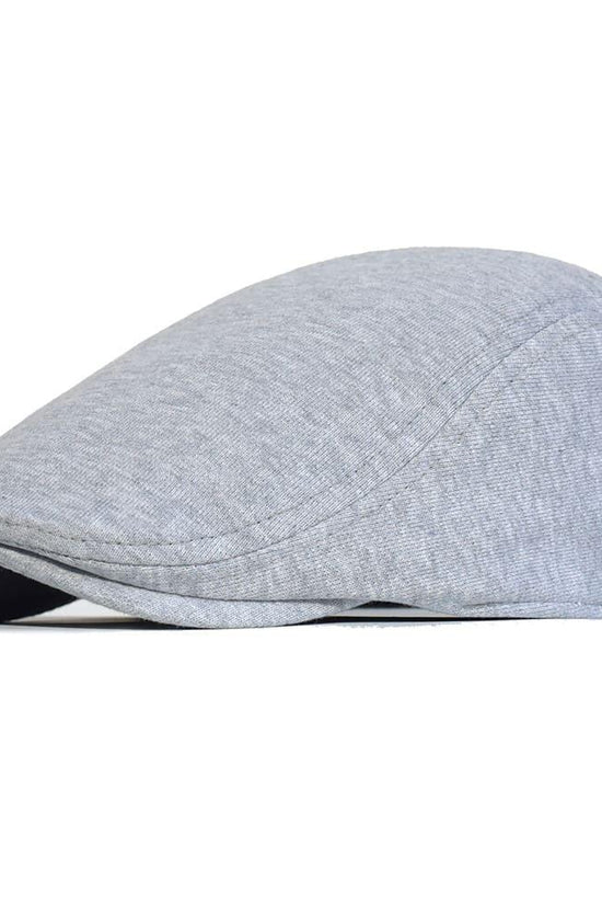 Stilfuld Ensfarvet Bomuld Flat Cap