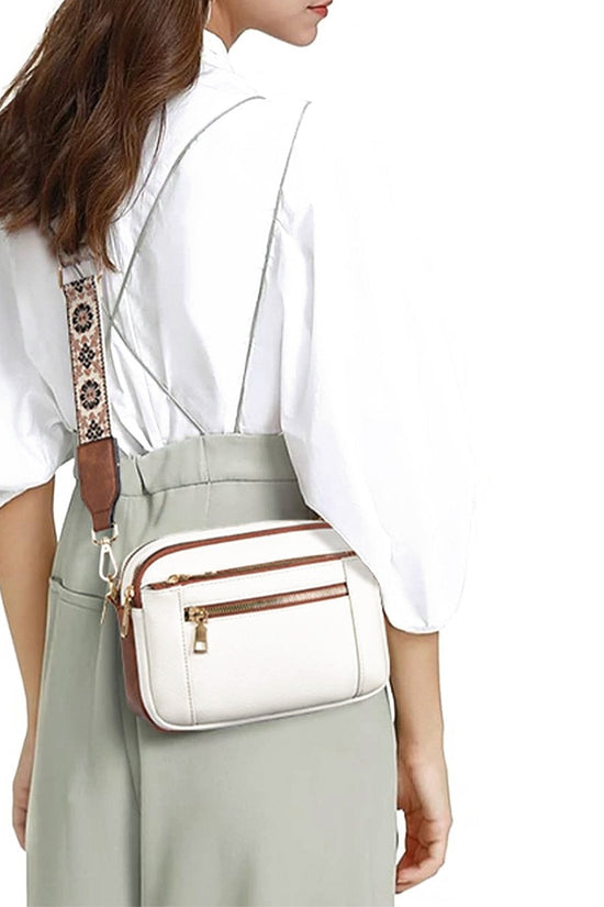 Crossbody-taske med dekorativ skulderrem - Mila