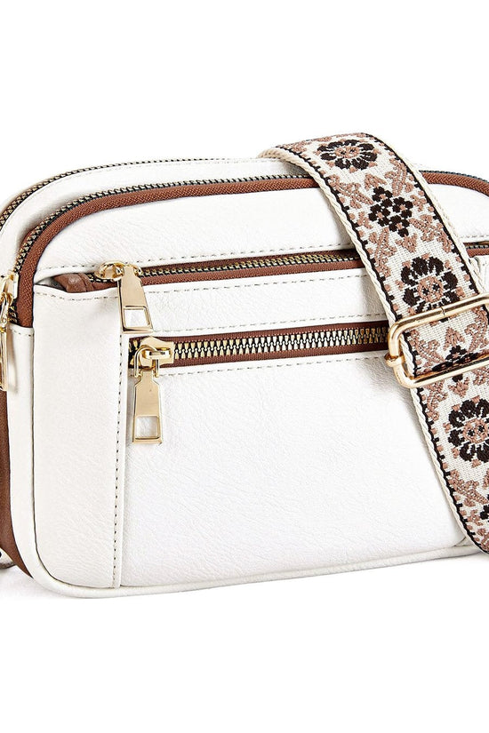 Crossbody-taske med dekorativ skulderrem - Mila