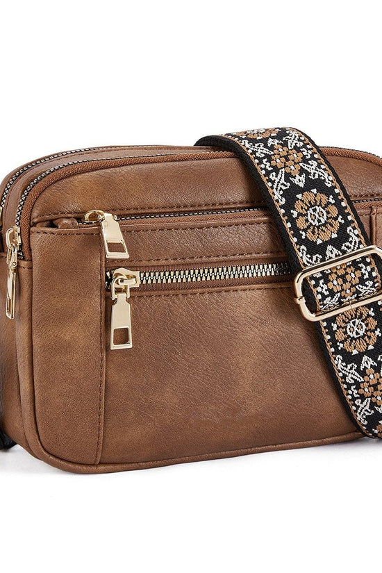 Crossbody-taske med dekorativ skulderrem - Mila