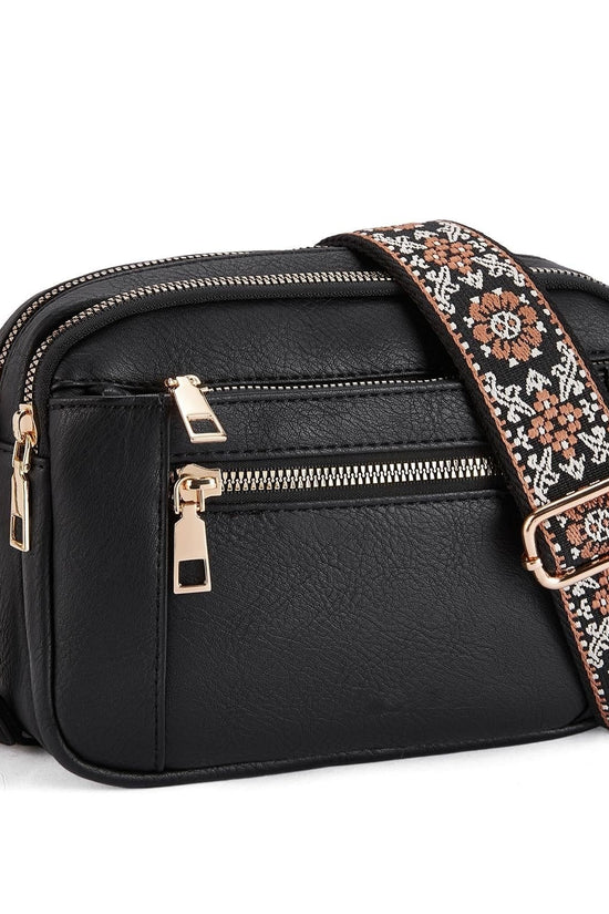 Crossbody-taske med dekorativ skulderrem - Mila