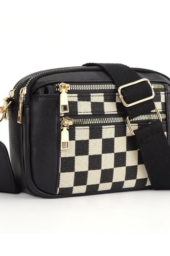 Dame Crossbody Taske – Kompakt Skuldertaske med Smykkebånd og Lynlåslommer