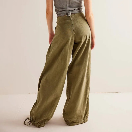 Harem Jogger, Denim, Elastiske Manchetter