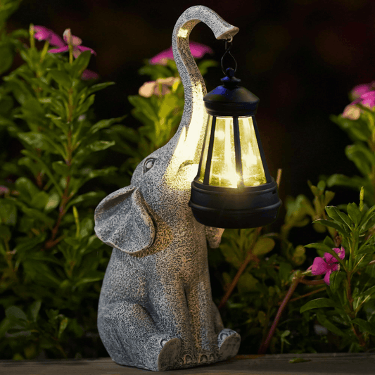 EleGlow Elefant Lampe | Stemningsfuld Belysning til Udendørs Brug