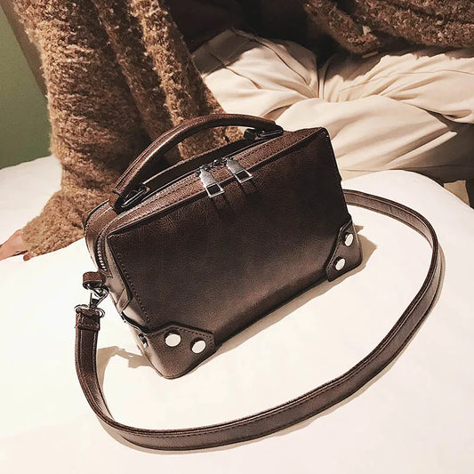 Maya | Elegant Vintage Læder Skuldertaske til Kvinder