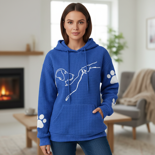 Hoodie, Hundemotiv, Bomuld-Fleece, Unisex