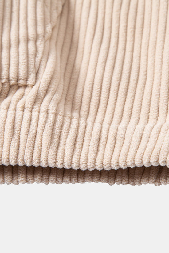 Corduroy Hoodie Med Kængurulomme & Corduroy Jogger Bukser