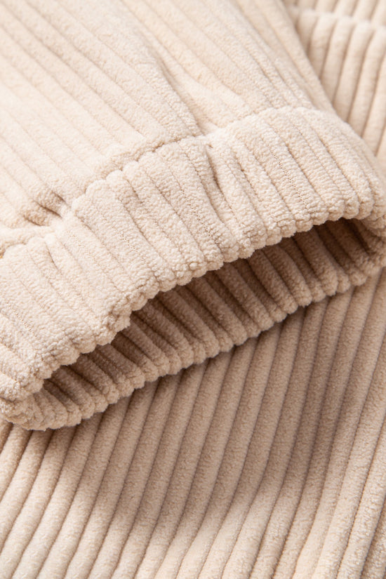 Corduroy Hoodie Med Kængurulomme & Corduroy Jogger Bukser