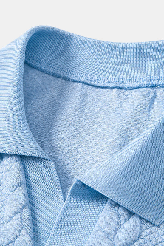 Twist Jacquard V-hals Polo