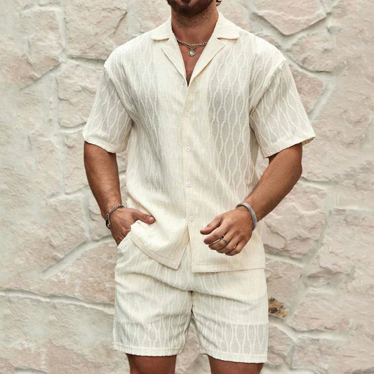 JZN Luxe Delt Shorts Set