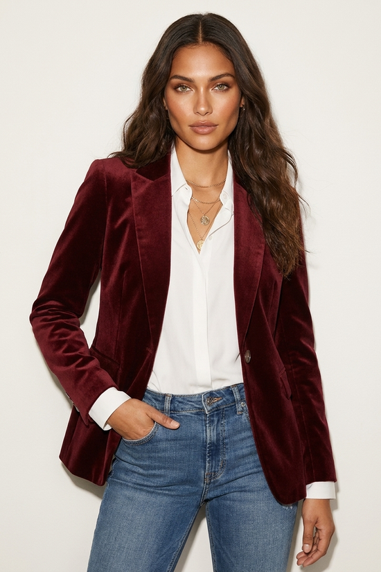 Luksus fløjl dames blazer - Victoria