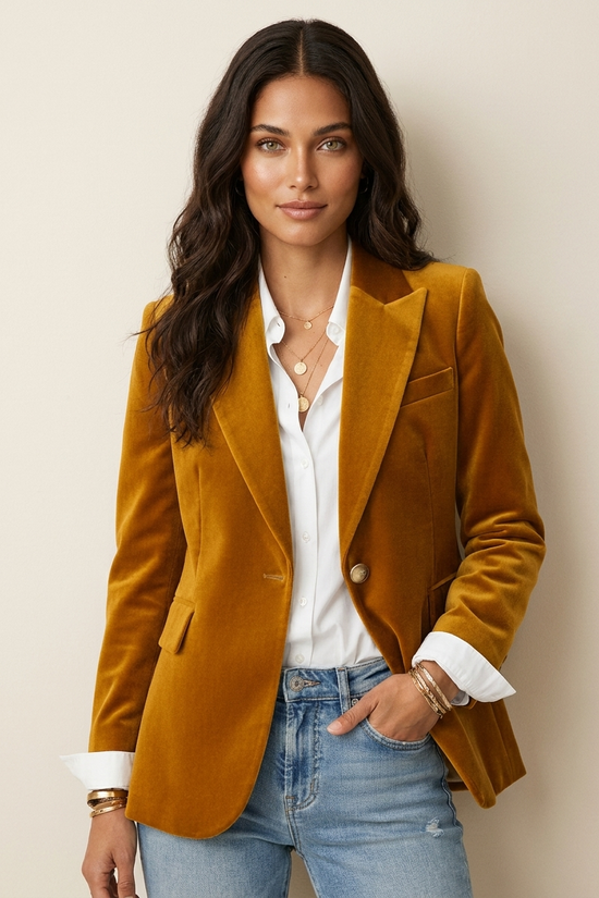 Luksus fløjl dames blazer - Victoria