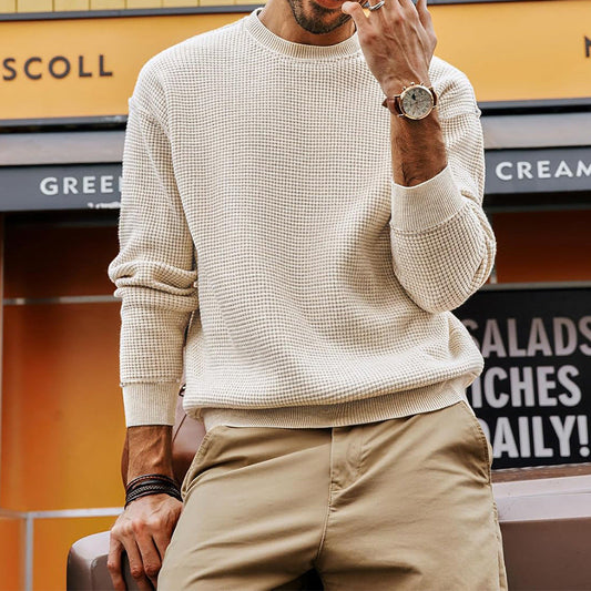 Marco Alvarez | Luksuriøs Herresweater i Akryl med Relaxed Fit