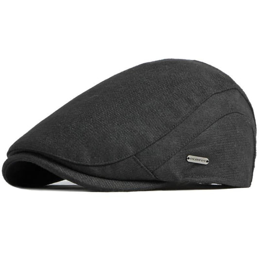 Stilfuld Ensfarvet Bomuld Flat Cap