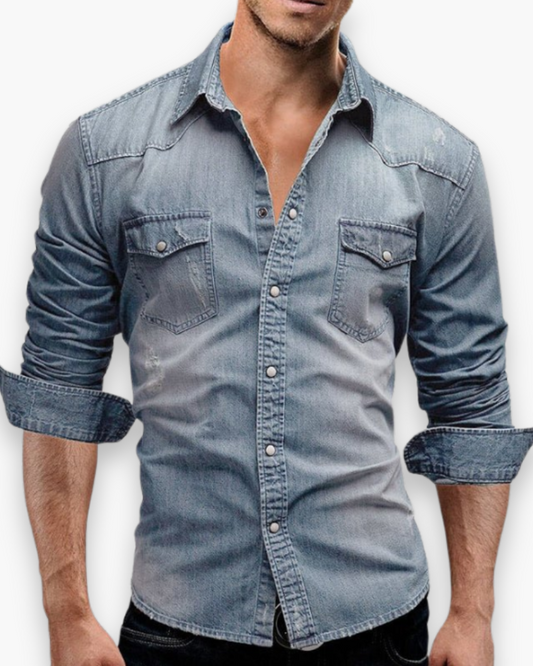 Klassisk Denimskjorte til Mænd | Tidløs og Elegant