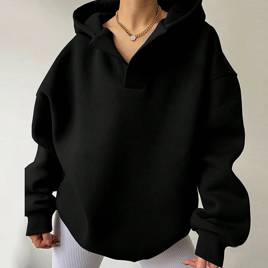 Oversized dames hoodie med hætte – Sienna