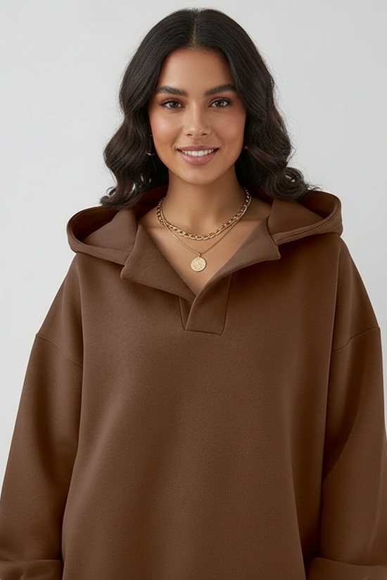 Oversized dames hoodie med hætte – Sienna