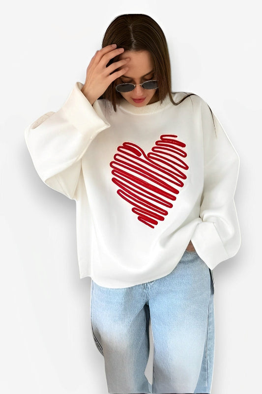 Stilfuld Streetwear Love Sweatshirt