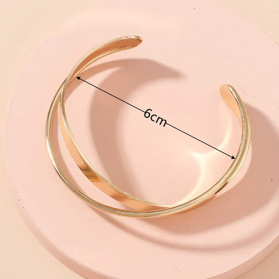 Guldfarvet Armbånd, Korssymbol, Justerbart