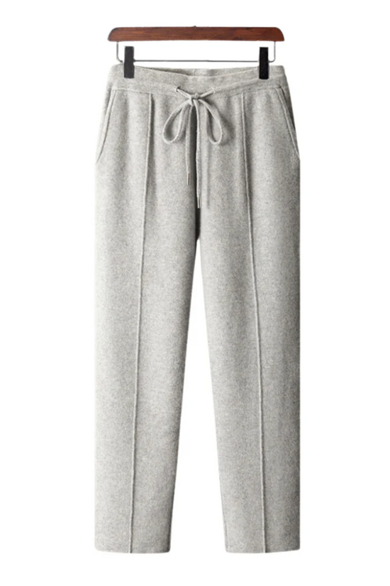 Herre Cashmere Bukser, Skræddersyet Pasform, Åndbar