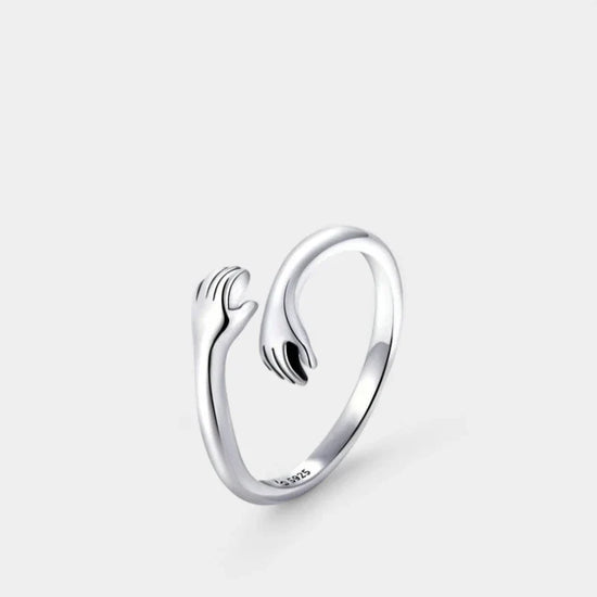 Virelle | Kærligheds Omfavnelse Ring – Åbent Design i Sterling Sølv, Kærlighedssymbolik