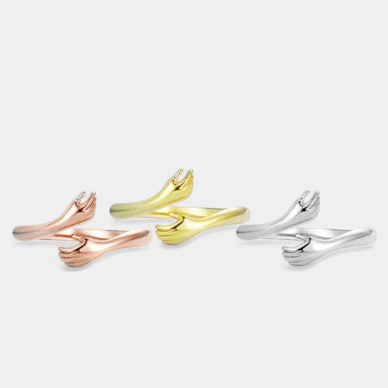 Virelle | Kærligheds Omfavnelse Ring – Åbent Design i Sterling Sølv, Kærlighedssymbolik
