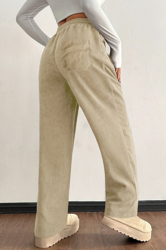 Bløde corduroy joggers til damer – Raya