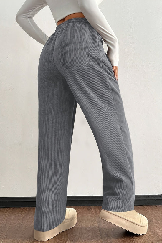 Bløde corduroy joggers til damer – Raya