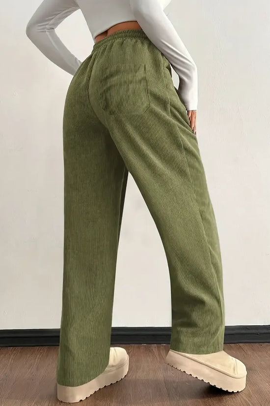Bløde corduroy joggers til damer – Raya