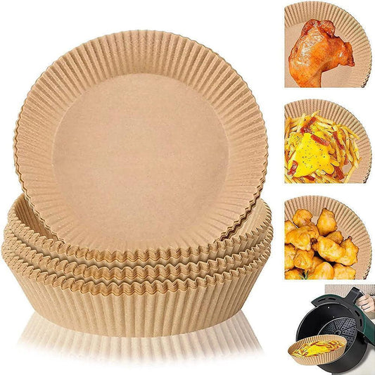 Airfryer Kurven | 100 Stuks Papier Airfryer Bakvormen