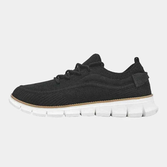 Strikkede sneakers med snørebånd
