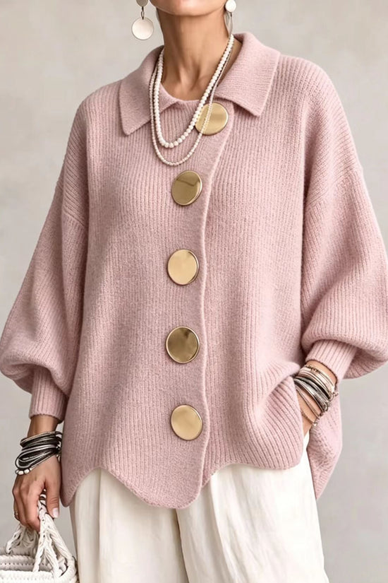 Cardigan, Lapel-Krave, Knaplukning