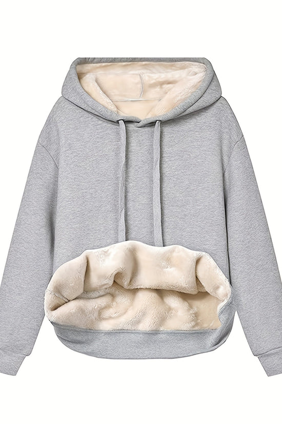 Komfortabel Fleece Hættetrøje til Kvinder