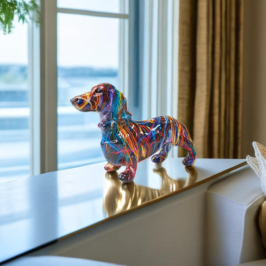 Farverig Dachshund Dekoration til Et Unikt Interiør | DachshundArt™
