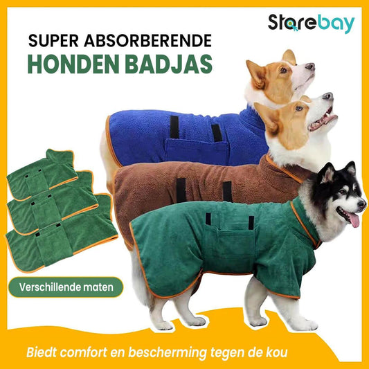 DogCuddleCoat™ | Komfortabel Badekåbe til Hunde