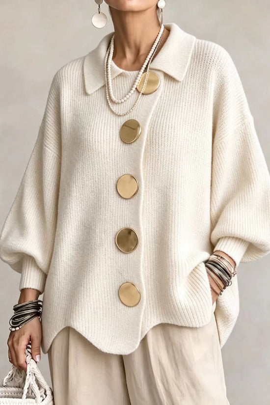 Cardigan, Lapel-Krave, Knaplukning