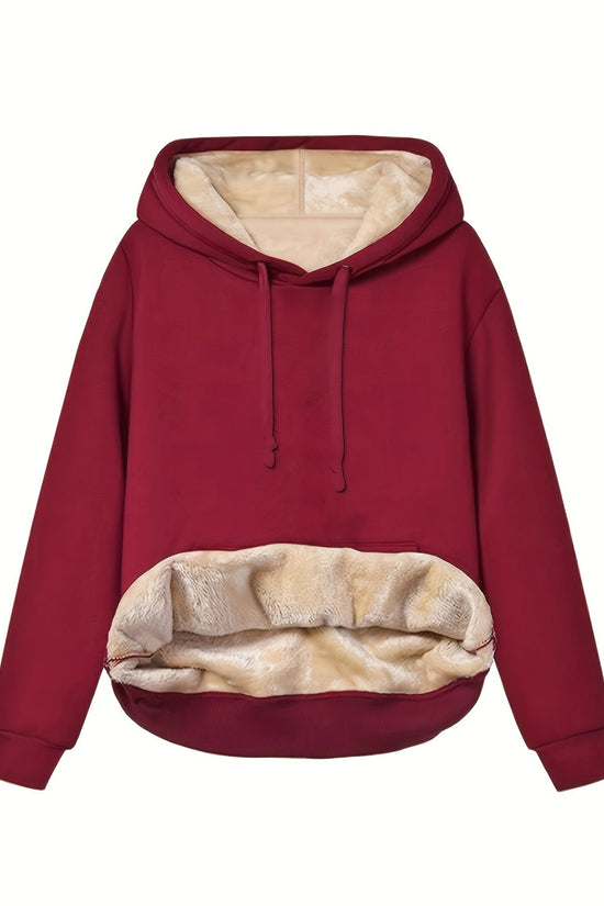 Komfortabel Fleece Hættetrøje til Kvinder