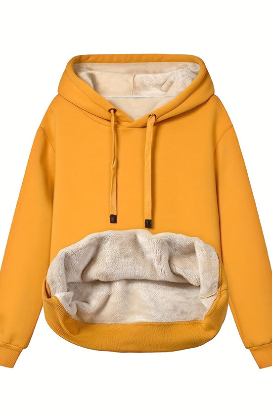 Komfortabel Fleece Hættetrøje til Kvinder
