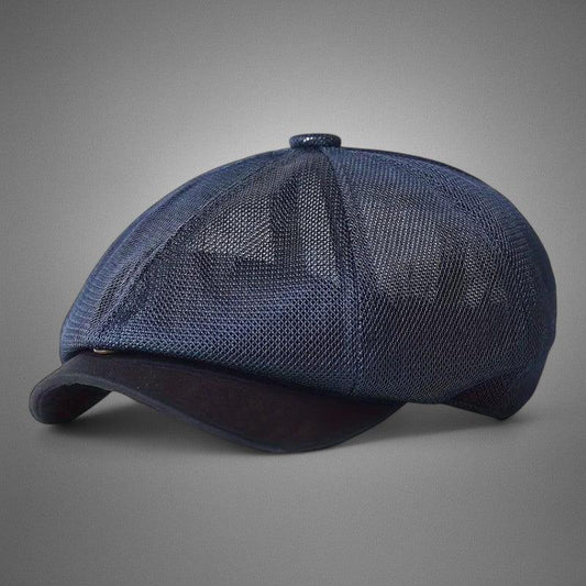 Herre Newsboy Hat i Åndbart Mesh