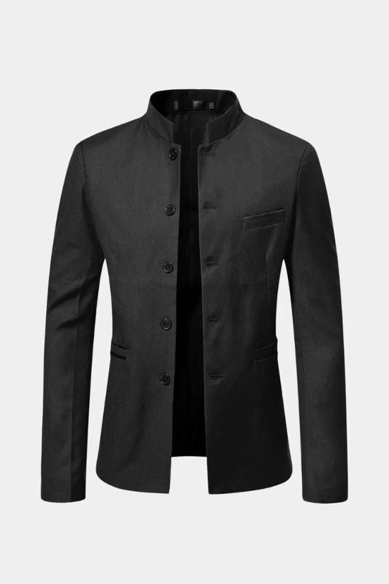 Herrejakke, Opstående Krave, Slim Fit, Elegante
