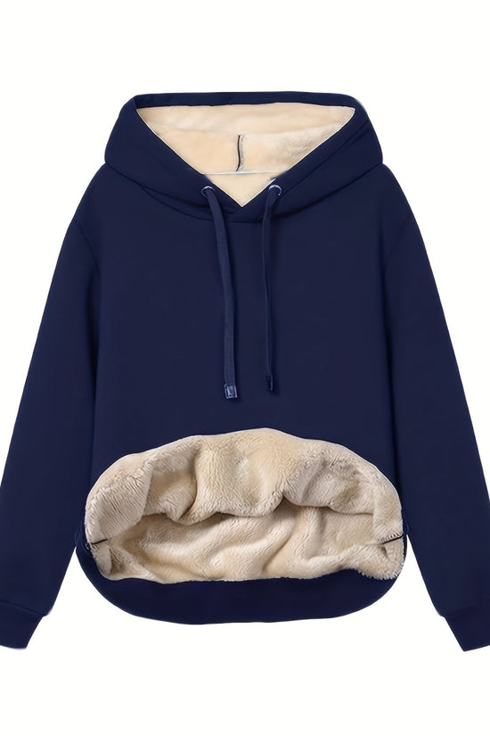 Komfortabel Fleece Hættetrøje til Kvinder