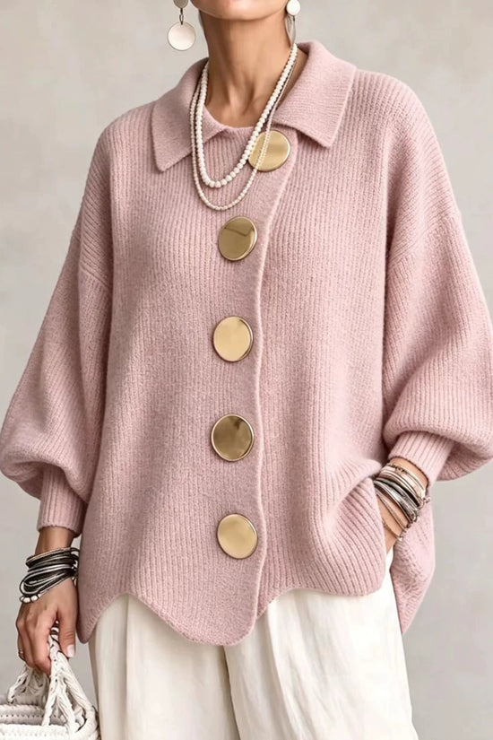 Cardigan, Lapel-Krave, Knaplukning