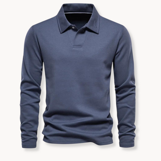 Herre Polo T-shirt med Lange Ærmer | Tidløs Komfort og Elegant Design