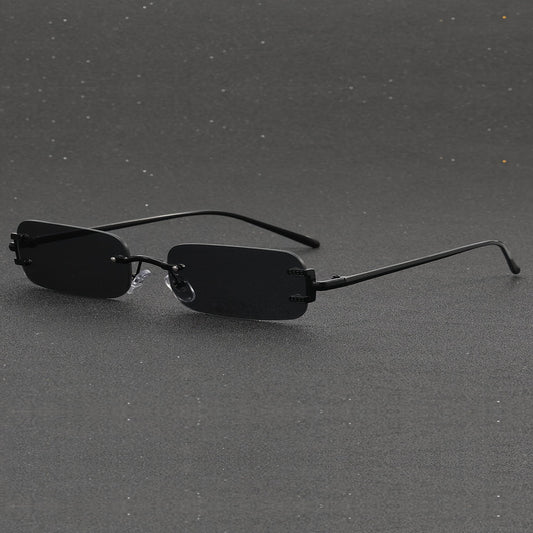 Herrebrille | Retro Firkantet | Metalramme | Uden Rand