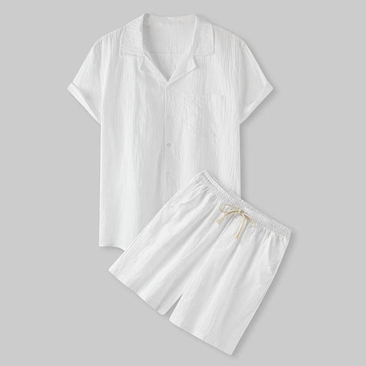 Herre Sommer Outfit | Elegant & Åndbar | Skjorte med Shorts