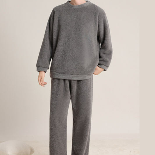 Herens Winterset | Zachte Sweatshirt & Trekkoord Broek | Warm & Comfortabel
