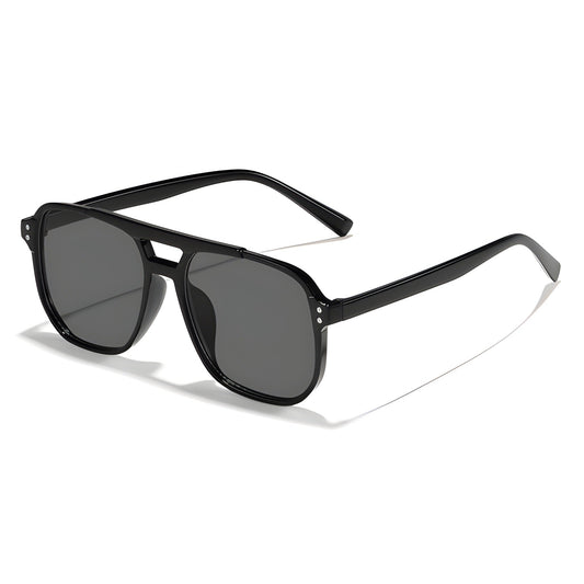 Jake Moderne Stort Flerkantet Solbrille til Mænd med Elegant Full-Rim Design