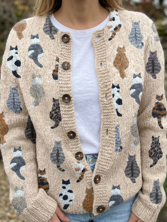 Cardigan, Katteprint, Dame