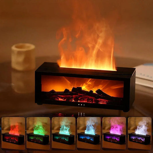 HaardVlam Luxe™ Diffuser med Flammeprojektion og Aromaterapi